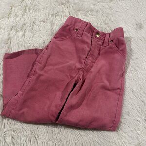 Health Tex girls vintage pink corduroy pants elastic waist 5